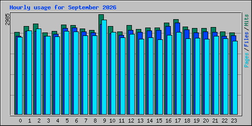 Hourly usage for September 2026