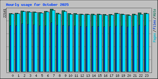 Hourly usage for October 2025
