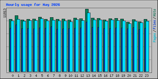 Hourly usage for May 2026