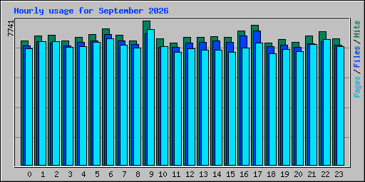 Hourly usage for September 2026