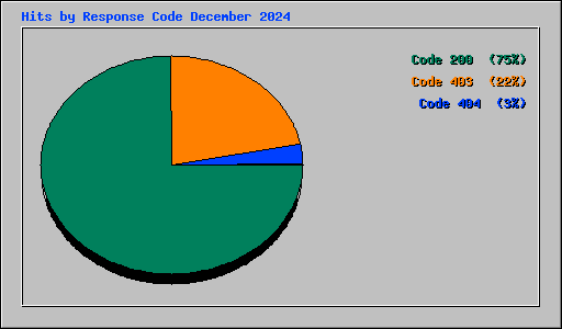 Hits by Response Code December 2024