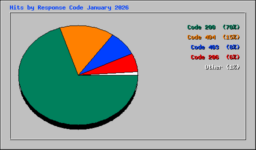 Hits by Response Code January 2026